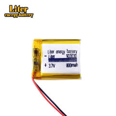 903030 3.7v 800mah Liter energy battery rechargeable li-polymer batteries for digital products toys