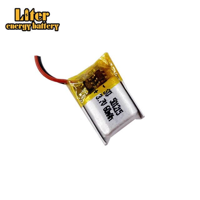 3.7V 60mAh 501215 Lithium Polymer Rechargeable Battery For Mp3 MP4 MP5 toy mobile bluetooth