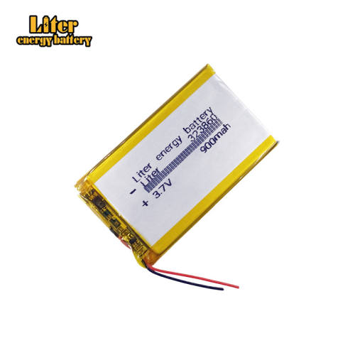 3.7V 323860 900mah Liter energy battery lithium polymer battery bluetooth e-books GPS PDA Recreational machines