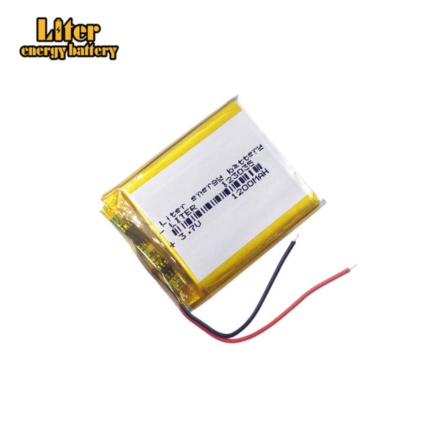 123035 1200mah Liter energy battery 3.7V Rechargeable lipo battery polymer lithium battery e-books GPS PDA