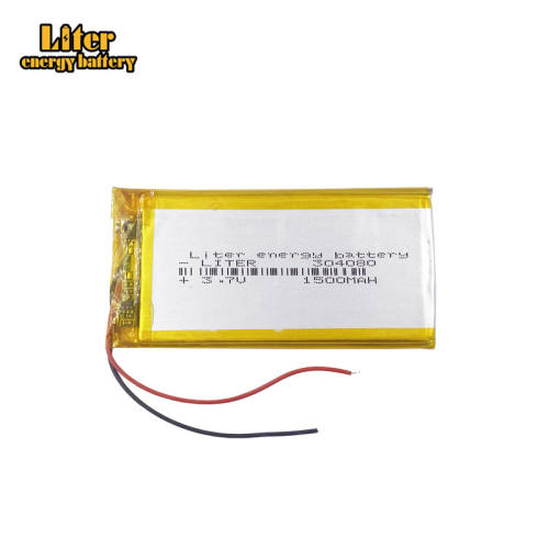 304080 3.7V 1500mah Liter energy battery polymer lithium battery e-books GPS PDA Car recorder Recreational machines