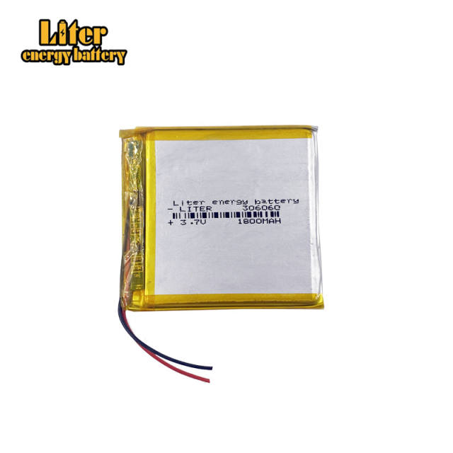 306060 3.7v 1800mah Liter energy battery ultra thin lipo batteries battery for laptop battery