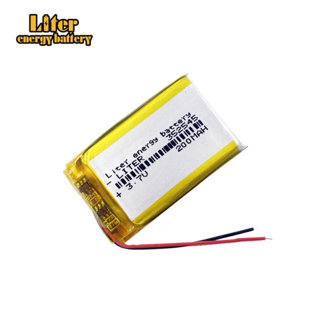 3.7V lithium battery 352545 200mAh Liter energy battery speaker beauty instrument electric toy