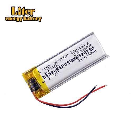 3.7v 261844 200mAh lithium polymer rechargeable battery Liter energy battery for MP3 Bluetooth DIY gift toy stylus