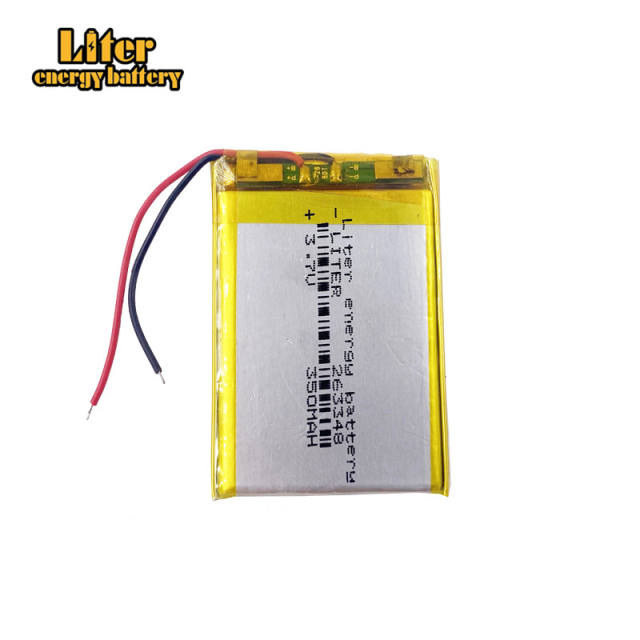 3.7V 263348 350MAH Liter energy battery lithium polymer battery MP3 MP4 MP5 Bluetooth DIY toys battery