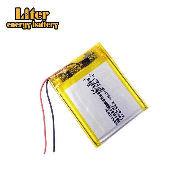 323941 3.7v 440mah Liter energy battery rechargeable li po battery for portable device