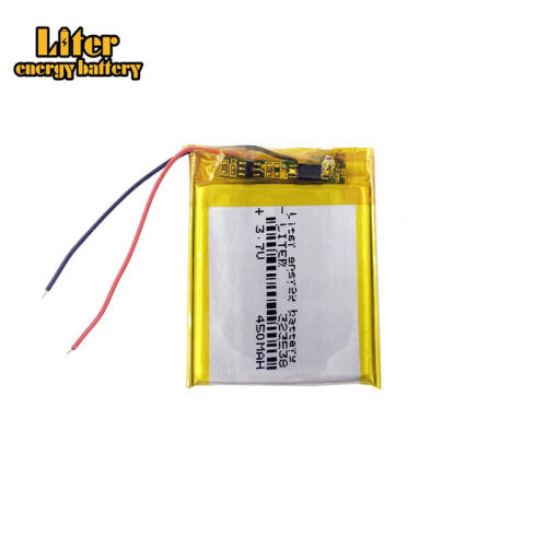 3.7v 450mah 323538 Liter energy battery li-polymer lithium battery for medical equipment