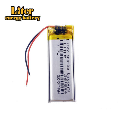 3.7v 261844 200mAh lithium polymer rechargeable battery Liter energy battery for MP3 Bluetooth DIY gift toy stylus