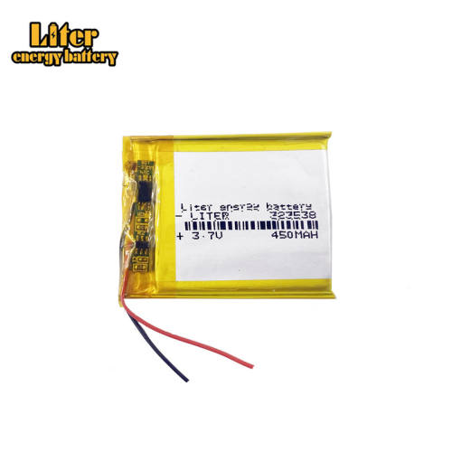 3.7v 450mah 323538 Liter energy battery li-polymer lithium battery for medical equipment