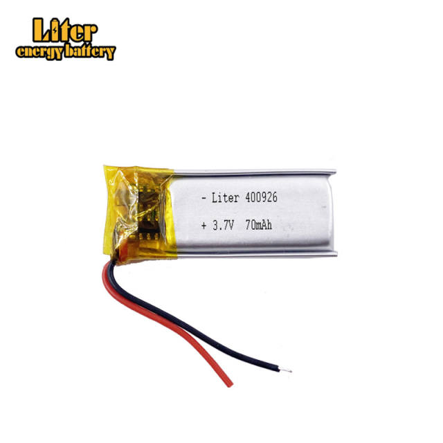 3.7v 400926 70mAh Liter energy battery I-polymer battery for wireless headphone