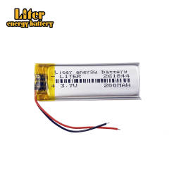 3.7v 261844 200mAh lithium polymer rechargeable battery Liter energy battery for MP3 Bluetooth DIY gift toy stylus