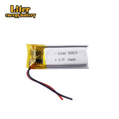 3.7v 380829 60mAh Liter energy battery rechargeable lithium battery li-polymer battery for E-cigarette