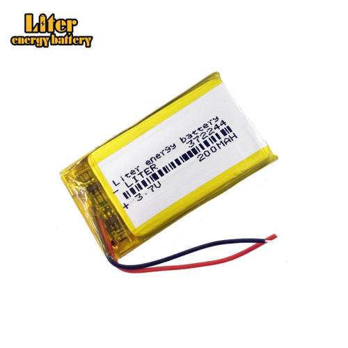 372244 200mAh 3.7V lithium rechargeable battery Liter energy battery for MP3 MP4 GPS DVD bluetooth recorder headset e-book camera