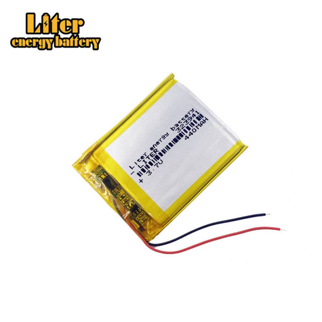 323941 3.7v 440mah Liter energy battery rechargeable li po battery for portable device