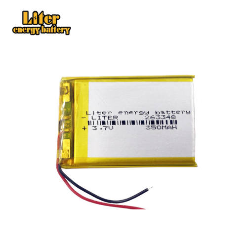 3.7V 263348 350MAH Liter energy battery lithium polymer battery MP3 MP4 MP5 Bluetooth DIY toys battery