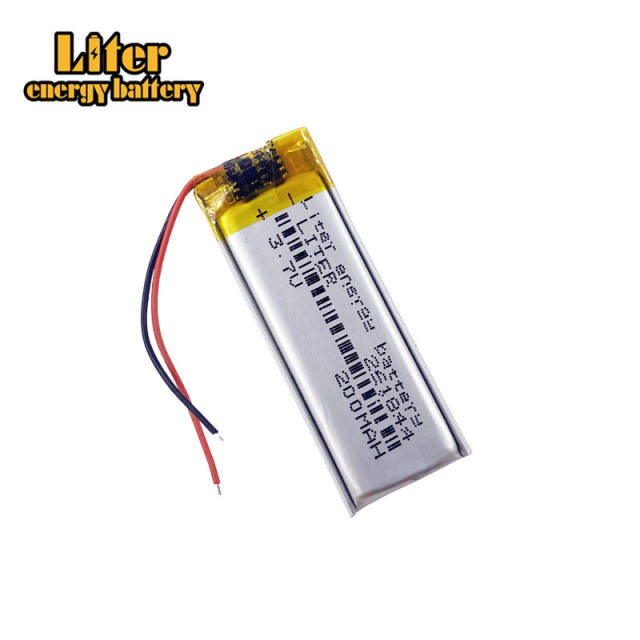 3.7v 261844 200mAh lithium polymer rechargeable battery Liter energy battery for MP3 Bluetooth DIY gift toy stylus