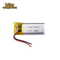 3.7V 70mAh 301225 Rechargeable Li-Polymer Battery For MP3 MP4 Game Player Mouse Lampe Speaker Recorder