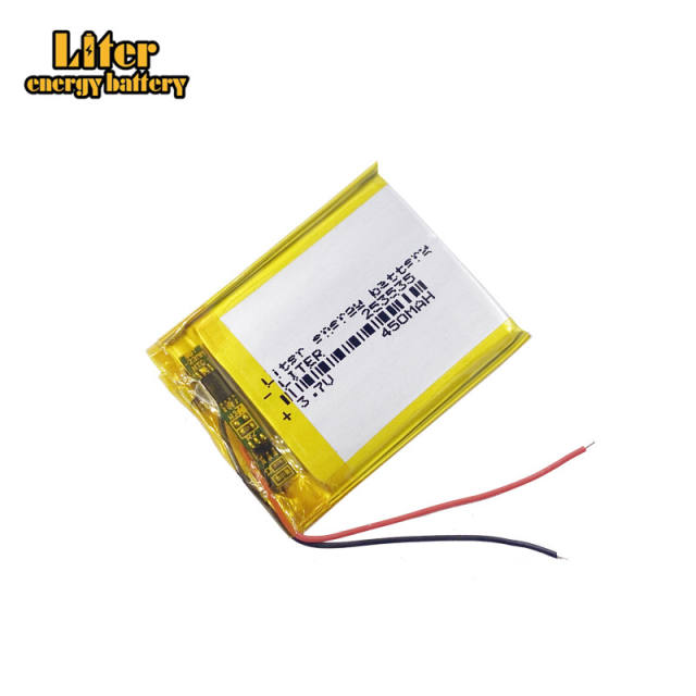 3.7v 253535 450mAh Liter energy battery lithium Li ion polymer rechargeable battery for MP4 GSP PSP Digital Products