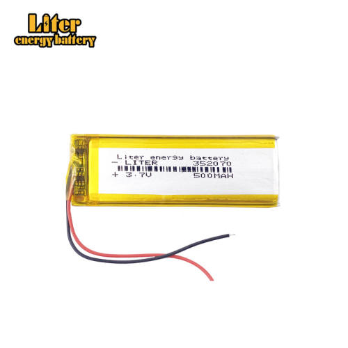 352070 3.7V 500mAh Rechargeable Li-ion Battery For bluetooth MP3 MP4 Game Player GPS PSP speaker toys phone