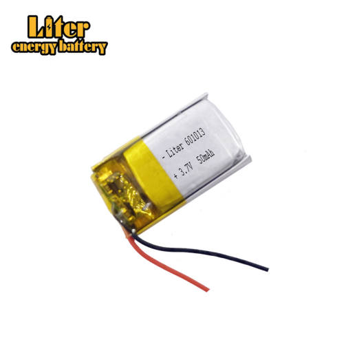 3.7V 50mAh 601013  Liter energy battery Polymer lithium ion battery for  SMART WATCH bluetooth earphone mp3 mp4 GPS