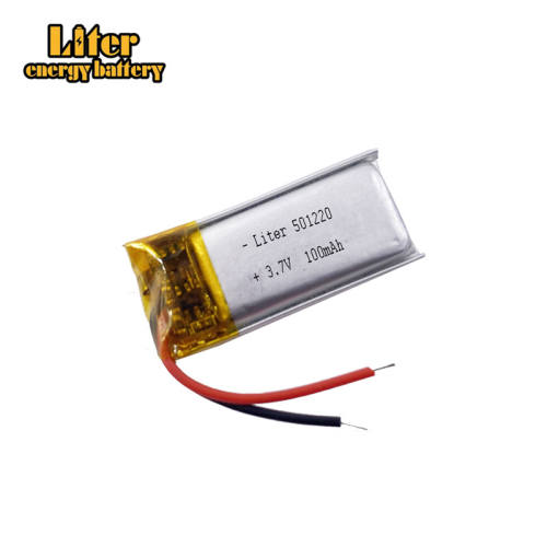 3.7v 501220 100mAh Liter energy battery lithium Li ion polymer rechargeable battery For Mp3 MP4 MP5 GPS PSP mobile bluetooth