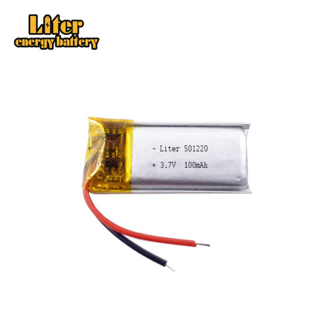 3.7v 501220 100mAh Liter energy battery lithium Li ion polymer rechargeable battery For Mp3 MP4 MP5 GPS PSP mobile bluetooth