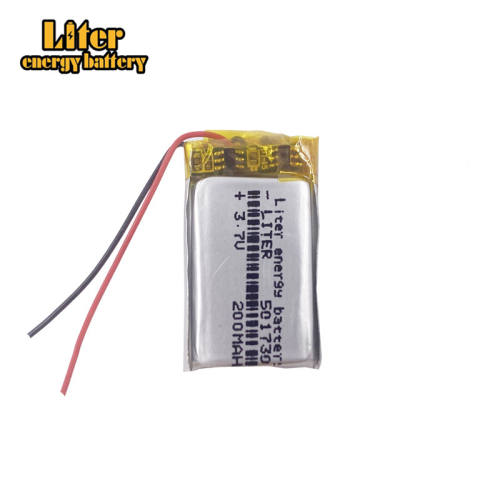 501730 3.7v 200mah polymer lithium rechargeable battery for SBH52 smart MP3 Bluetooth headset