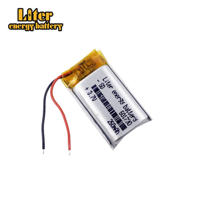 3.7V 260mAh 601730 Liter energy battery Polymer Lithium Battery For GPS Sat Nav Earphone DIY Car Camera DVC DVR Watch Toys