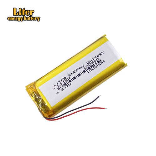 3.7V 102360 1000mAh Liter energy battery Lithium Battery Li-polymer Rechargeable For PSP Navigator GPS MP4 Speaker Came