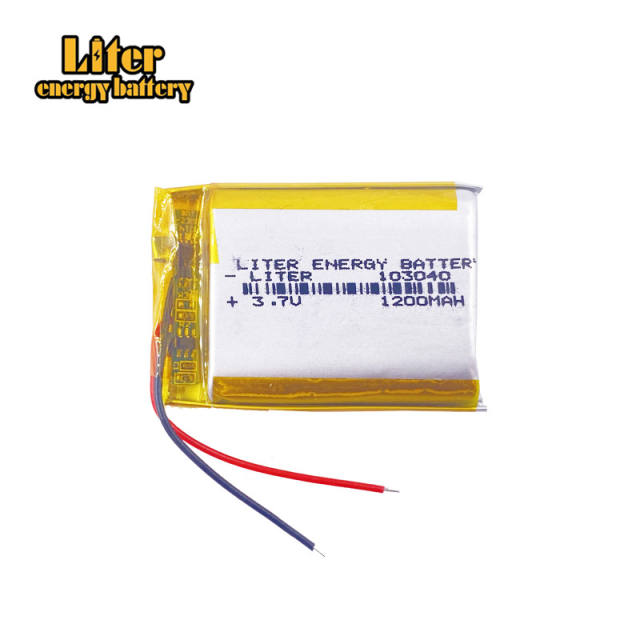 3.7V 103040 1200mah Liter energy battery Lithium Ion Polymer Battery For LED Flashlight Remote Controller Selfie Stick