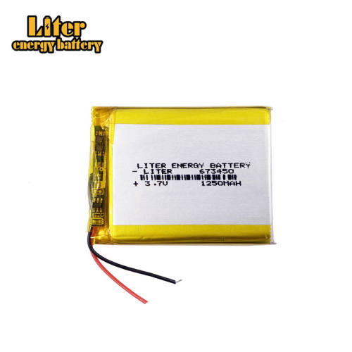 3.7V 673450 1250mAh Liter energy battery Lithium Polymer Rechargeable Battery For PAD camera GPS Speaker laptop