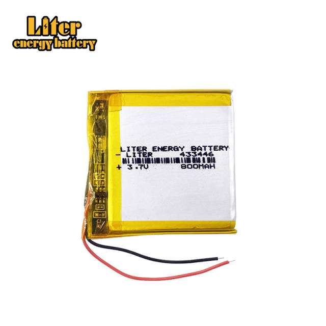 3.7v 433446 800mah Liter energy battery lithium ion rechargeable battery For Mp3 MP4 MP5 GPS PSP mobile bluetooth Watch