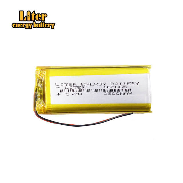 3.7V 2500mAH 103065 Liter energy battery Polymer lithium ion battery for TOY POWER BANK GPS mp3 mp4