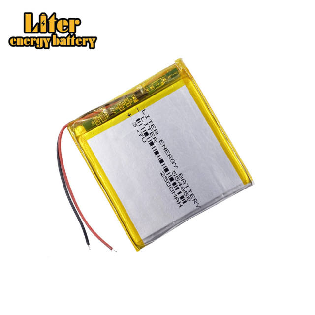 2500mAh 554858 3.7V Liter energy battery lithium polymer battery GPS mobile phone mobile power monitoring equipment