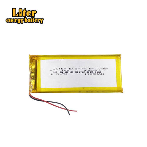 3.7V 404387 1700MAH Liter energy battery polymer lithium battery  MP4 MP3 7 inch navigation