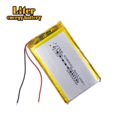 504080 2500MAH 3.7V Liter energy battery polymer lithium battery MP4 recorder  MP5 general purpose rechargeable LED lamp