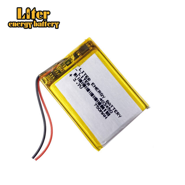 3.7V 403450 750mah Liter energy battery Rechargeable battery for smart phone DVD mp3 mp4 Led Lamp camera