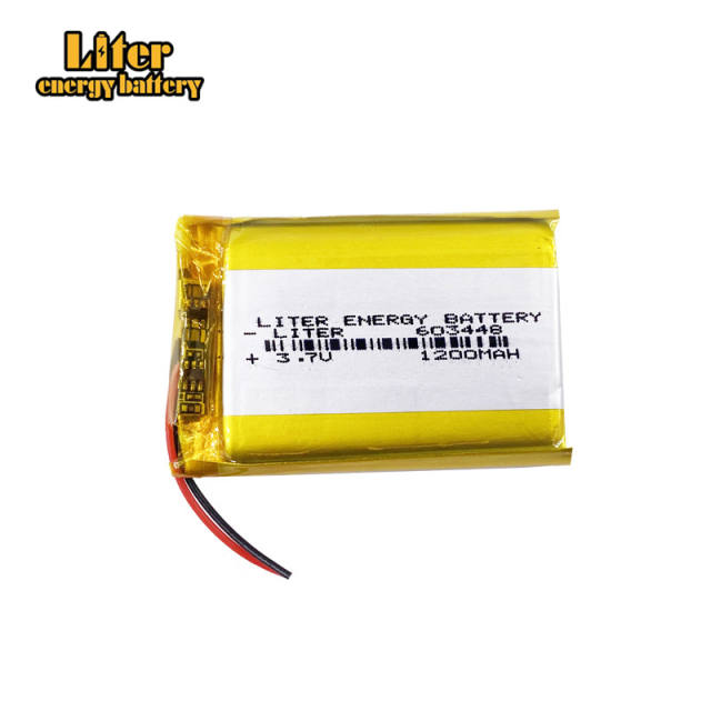 603448 1200MAH 3.7V Liter energy battery lithium battery night light beauty instrument pet feeder GPS