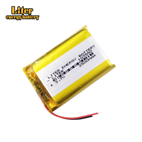 103550 3.7V 2500mAh Liter energy battery Rechargeable li-Polymer Battery For GPS MP3 mp4 SPeaker PAD GPS DVR toys