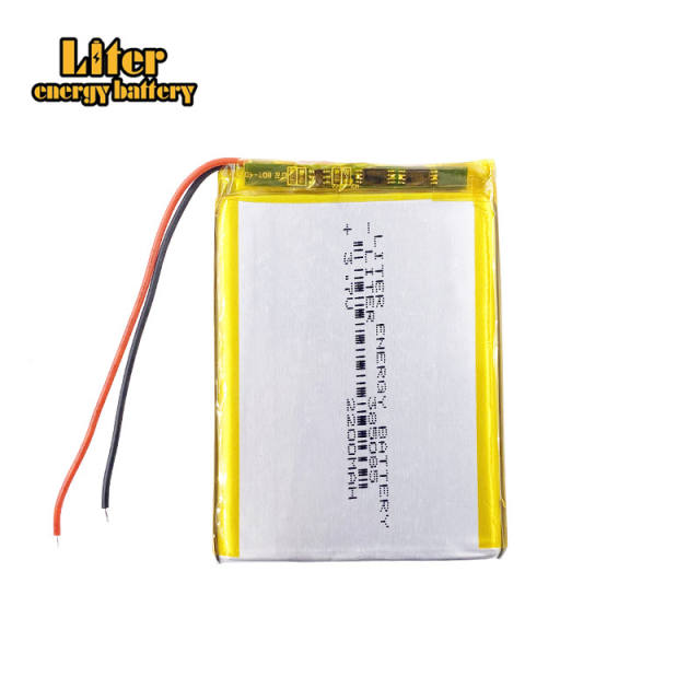 3.7V 385085 2200mAh Liter energy battery polymer lithium battery Tablet PC universal mobile phone battery clip