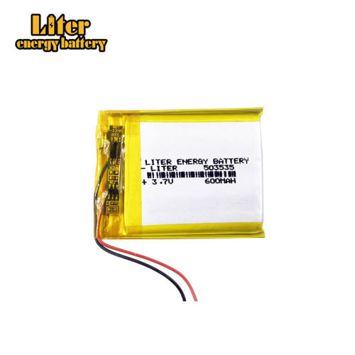 3.7V 503535 600mAH polymer lithium battery for traffic recorder  recording pen point reading machine battery