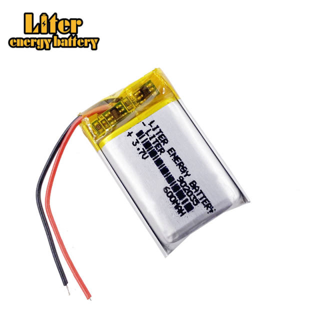 902035 3.7V 600mAh Liter energy battery polymer lithium Rechargeable battery for MP3 GPS DVD bluetooth recorder e-book camera