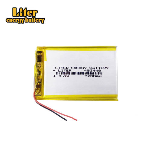 453448 3.7V 720mah Liter energy battery lithium ion rechargable battery For mp3 mp4 mp5 phone recorder Sports bracelet