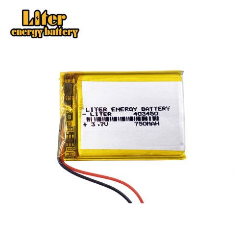 3.7V 403450 750mah Liter energy battery Rechargeable battery for smart phone DVD mp3 mp4 Led Lamp camera