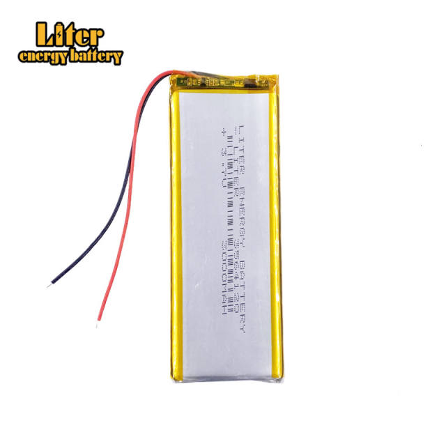 3.7V 3564120 3000mah Liter energy battery polymer lithium battery GPS navigation charging treasure mobile power Tablet PC