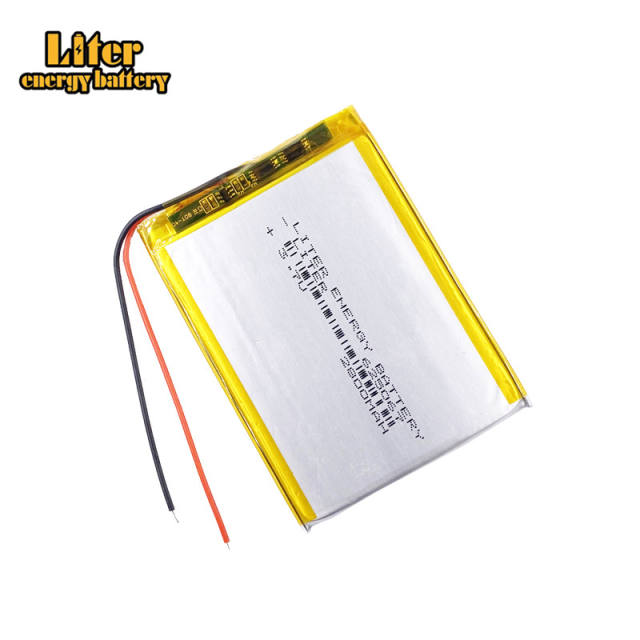 625067 2800mah 3.7V Liter energy battery rechargeable li-polymer battery pack for e-books GPS PDA