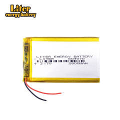 3.7V 2800mAh 804070 Lithium Polymer Rechargeable Battery For Solar LED lights PAD DVD Power bank Tablet PC Speaker