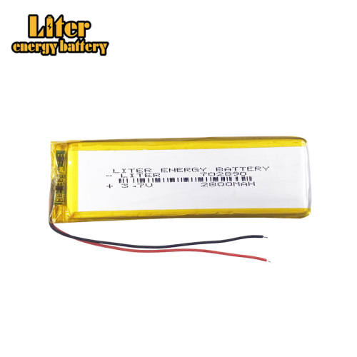 3.7 V 702890 2800mah Liter energy battery e-books GPS PDA Car recorder Recreational machines