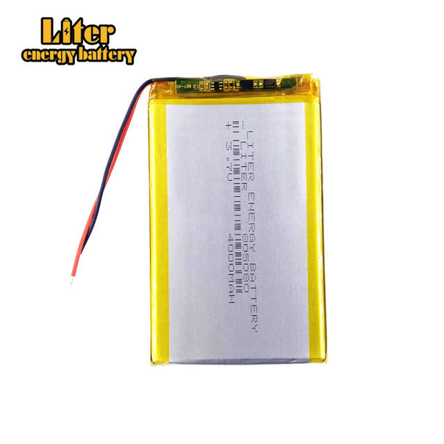 805080 4000mAh Liter energy battery lithium  polymer rechargeable battery For Mp3 Power bank PSP phone PAD protable tablet PC