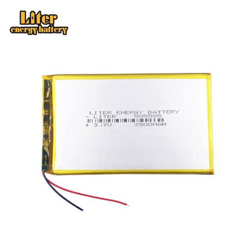 3.7 v lithium polymer battery 505585 3500mah Liter energy battery mobile power supply 7 inch tablet battery